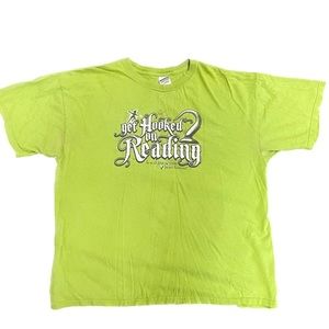 Vintage Hooked On Reading Peter Pan Hook T-Shirt Size XL